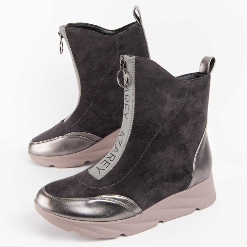 (Grau, 41) Damen-keilstiefeletten. Montevita Calig6 100965