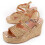 (D'Oro, 41) Sandali Con Zeppa Da Donna. Montevita Salia7 102976 1