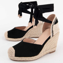 (Schwarz, 39) Damen-keil-espadrille Montevita Balenci8 102923