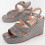 (GRAU, 37) Damen-keilsandalen. Montevita Salia7 102977 1