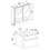 3 pcs. washroom washbasin Badinos SC 5