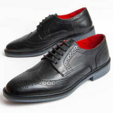 (Schwarz, 41) Herren-lederschuh. Purapiel Cabale 98997