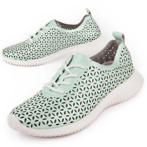 (Verde menta, 38) Tênis Purapiel Reyza Azul