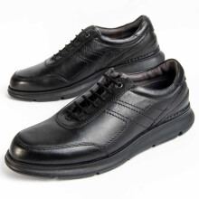 (Schwarz, 42) Lederschuh Für Herren. Purapiel Confore4 98983