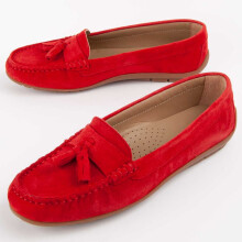 (Rot, 39) Lederslipper Für Damen. Purapiel Meilis3 103044