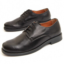 (Schwarz, 41) Klassischer Herren-lederschuh. Purapiel Imperi3 97657