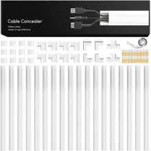 Electrical Cable Trunking Self Adhesive 4M Wire Trunking Cable Tidy for Wall TV