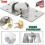 73mm Round Padlock Hasp Set Shutter Door Shed Lock Security Chrome Heavy Duty UK 1