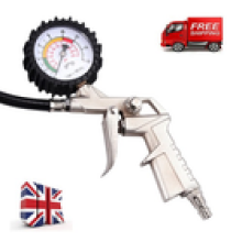 220psi Air Tyre Car Line Inflator Gauge Gun Pump Pressure Compressor Tester Kit