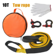 Tow Rope 10 Ton 22,000Lbs 5mx5cm Heavy Duty Recovery Car Towing Breakdown Strap