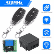 2x 12V Relay Wireless RF Garage Door Remote Control Switch Receiver Transmitter