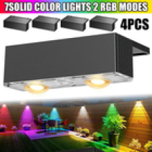 4Pcs Super Bright Solar Powered Door Fence Wall Lights LED Outdoor Garden Lamp