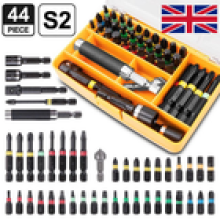 44 Pieces Impact Drill Screw Driver Nut Bit Magnetic Set 1/4âHex Shank Tool UK