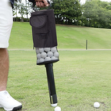 Golf Ball Shag Bag Practice Golf Ball Bag Holder Pick Up Receiver Tube Collector