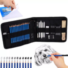 33Pcs Professional Artist Pencils Set Drawing Sketching Art Kit Adult Kids Gifts