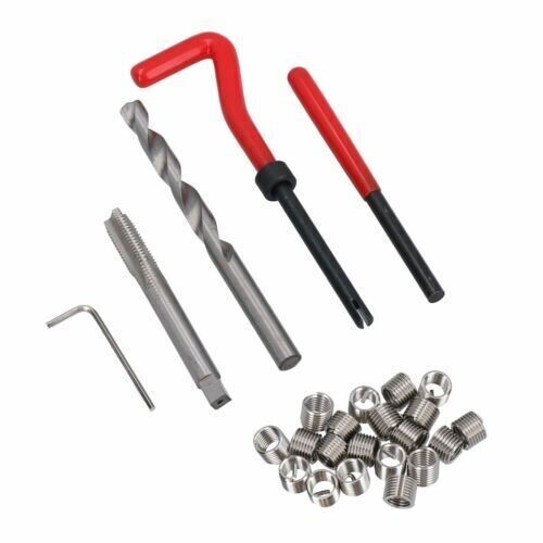 M5 x 0.8 Thread Repair Tool Kit Helicoil Wire Inserts Set 25pcs