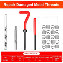 M8 x 1.25 Thread Repair Tool Kit Helicoil Wire Inserts 25pcs