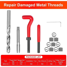15PCS M14 x 1.5 Thread Repair Tool Helicoil Wire Inserts Kit