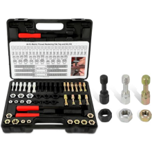 49PCS Thread Repair Chaser Tool UNC UNF Metric Thread Restorer Kit