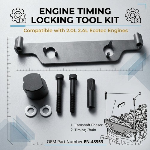 Engine Timing Cam Locking Tool Kit For Buick Chevrolet GMC 2010 Ecotec 2.0 2.4