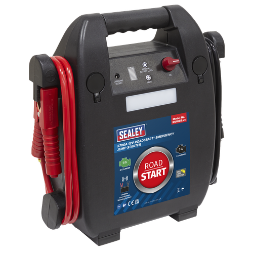 Sealey Sealey RS103B RoadStart 12V Emergency Jump Starter 2700 Peak Amps