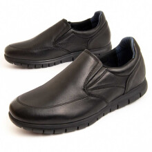 (Noir, 43) Mocassins En Cuir Pour Hommes. Purapiel Komodo2 95723