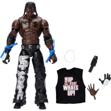 Mattel WWE Elite Actionfigur & Tillbehör, 15 cm Samlar R-Truth med 25 Rörlighetspunkter