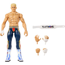 Mattel WWE Elite Action Figure & Accessories, Series #125 Set, 6-inch Collectible Cody Rhodes with 25 Articulation Points & Swappable Hands
