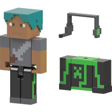 Figura de acción Mattel Minecraft Creator Series y accesorios, juguete de 3,25" Camp Enderwood