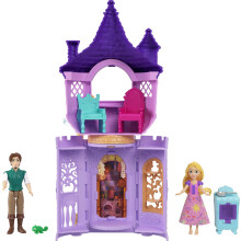 Mattel Disney Princess Leksak Rapunzeltorn med 2 Små Dockor Djur Figurer Möbler & Tillbehör