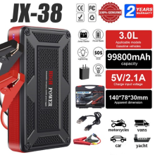 99800mAh 12V Portable Car Jump Starter 600A Battery Booster Power Bank USB UK