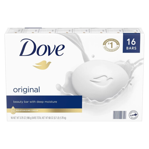 Dove Dove Beauty Bar, Wit 4oz, 8 Bar, Twin Pack