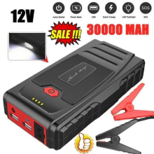 Emergency Start Car Jump Starter Portable USB Power Bank Protection Battery 12V