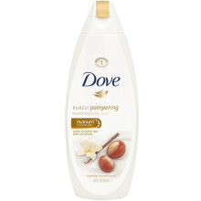 Dove Gel Douche Nourrissant Purely Pampering, Nutrium Moisture, Beurre de Karité Vanille 22 Oz (Pack de 3)