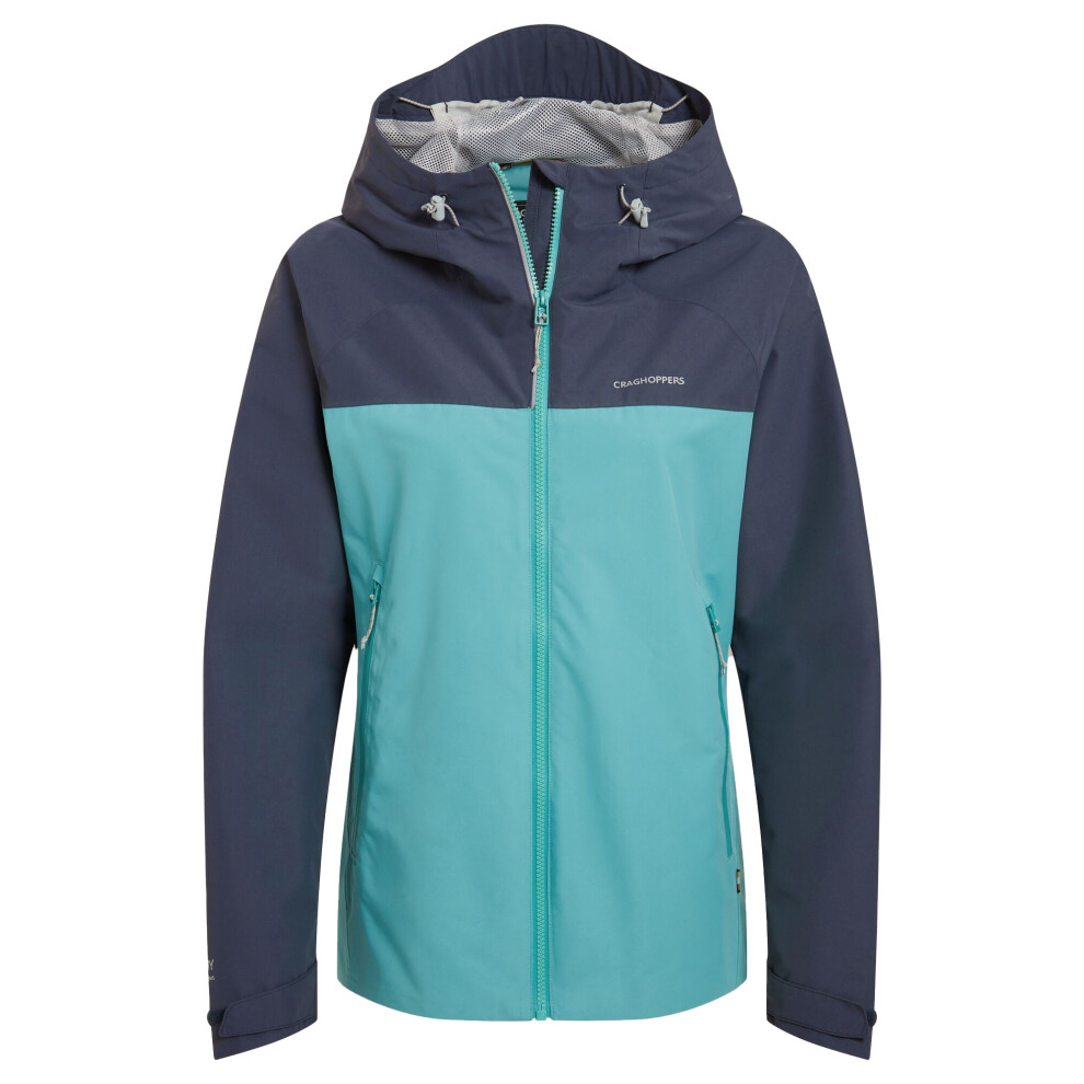 Craghoppers (6 Uk, Glazed Aqua/Anthracite) Womens/Ladies Vanth Waterproof Jacket