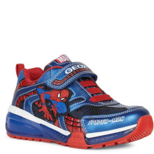 (2.5 UK, Navy/Royal Blue/Red) Geox Boys J Bayonyc B Spider-Man Trainers