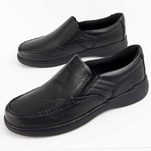 (Black, 43) Mocasín De Piel Para Hombre. Purapiel Confore12 102725 - Talla - 39