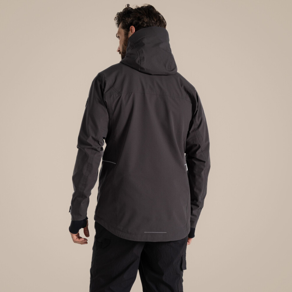 Craghoppers Men's Grey Richmond Stretch Waterproof Jacket - Carbon - M - Carbon - 100% Mixed - Image 2
