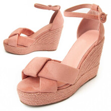 (Rosa, 40) Damen-keilsandalen. Montevita Sparto501 91746