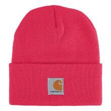 Carhartt Big Kid Watch Discontinued Hat Knit Beanie, Raspberry, 4T-10/12
