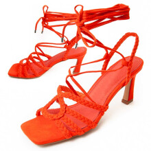 (Orange, 36) Damen-sandalen Mit Absatz. Montevita Sandale 8 91718