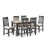 Bordeaux Extending Dining Table Dark Grey 8