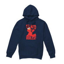 (XXL, Navy) Sesame Street Unisex Adult Rules Elmo Hoodie