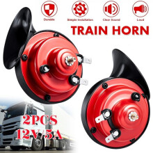 2PCS Super Horn 12V 300DB Super Loud Horn Snail Motorcycle Car Truck Boat Train