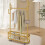 Luxury Heavy Duty Double Clothes Rail Hanging Rack Garment Display Stand Storage 1