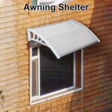 120x80cm Door Canopy Awning Outdoor Window Rain Shelter Cover for Door Porch