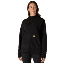 Carhartt Women's Force Oversized-Fit Fleece Hooded Sweatshirt, Black, 2X