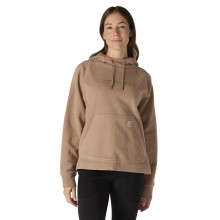 Carhartt Dames Force Oversized-Fit Fleece Hoodie, Soft Sepia, Large