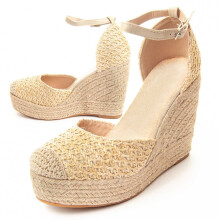 (Beige, 40) Montevita Luca2 Damen-espadrille-wedge 89368