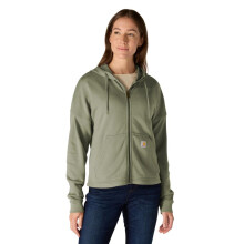 Carhartt Women's TENCEL Fiber Series Loose Fit Full-Zip Sweatshirt, Avery Fern, Large